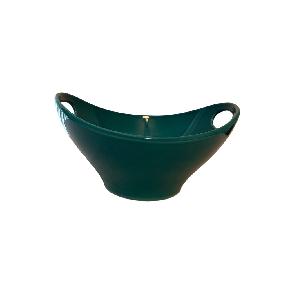 Matceramica Teal‎ Ceramic Serving Bowl with Handles Made in Portugal Glossy Teal